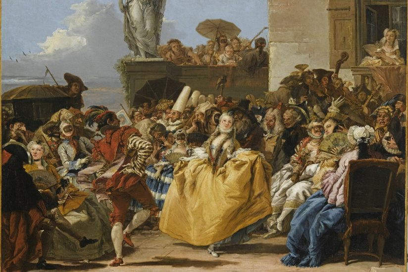 Scène de Carnaval, ou Le Menuet 1754 Giandomenico Tiepolo 