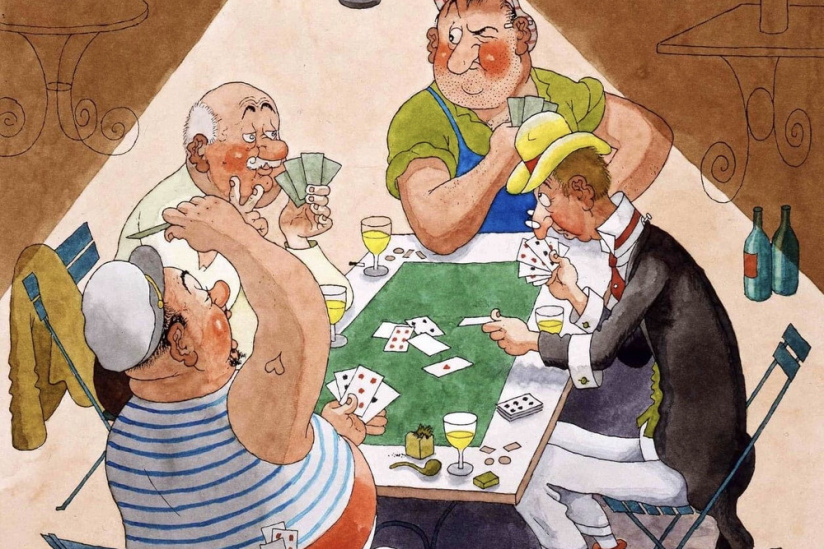 Albert Dubout dessine les Français, l'exposition loufoque au Musée de la Carte à Jouer