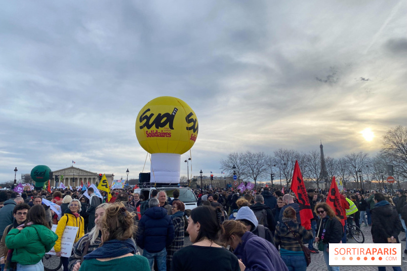 Réforme des retraites manifestation Concorde
