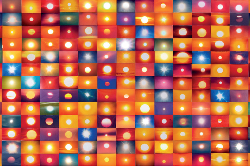 Penelope Umbrico, Suns from Sunsets from Flickr, 2006