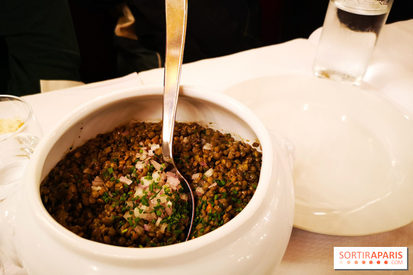 Batifol - Restaurant Paris 10 - Lentilles vertes du Puy servies en jatte, vinaigrette moutardée