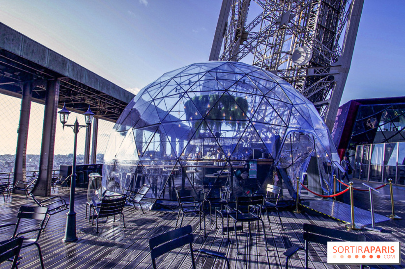 La terrasse d’hiver de Bulle Parisienne sur la Tour Eiffel 