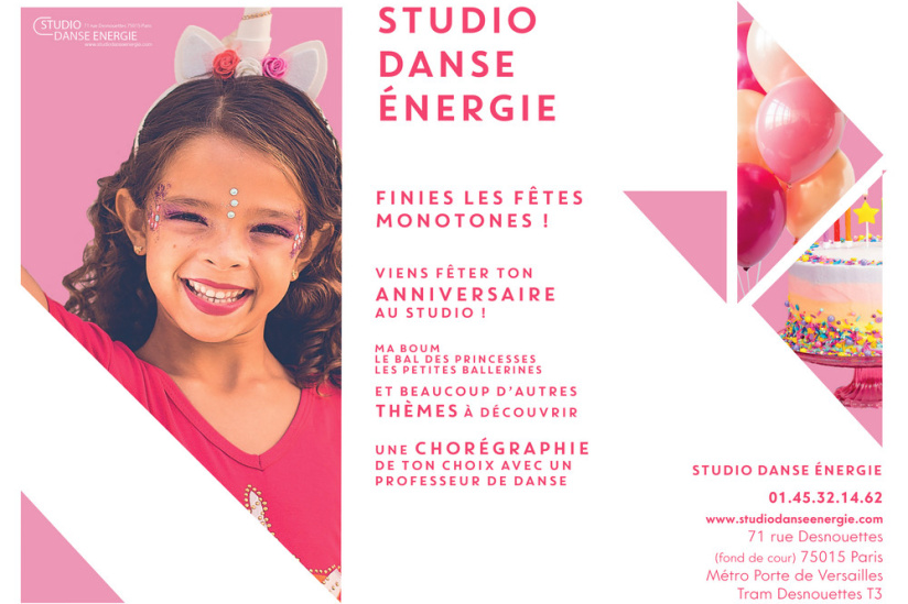 Studio Danse Energie, des anniversaires à thème comme à la maison