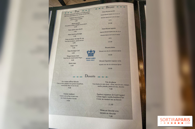 Mayfair Garden, le restaurant indien à Paris - album photo