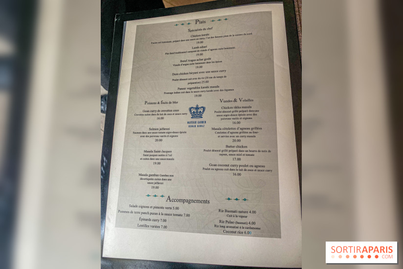 Mayfair Garden, le restaurant indien à Paris - album photo