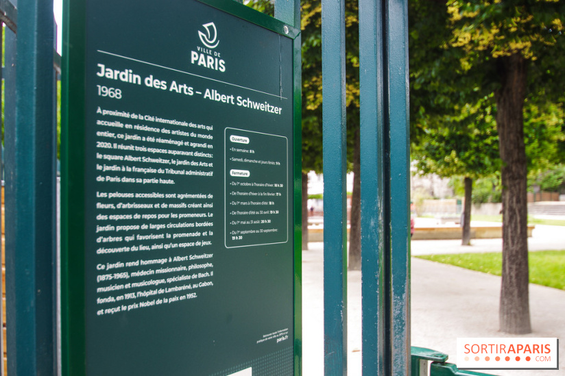 Le jardin des Arts-Albert Schweitzer à Paris, les photos