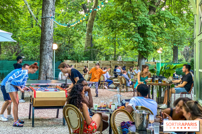 Le Jardin Bohème au Chalet du Lac, la terrasse estivale