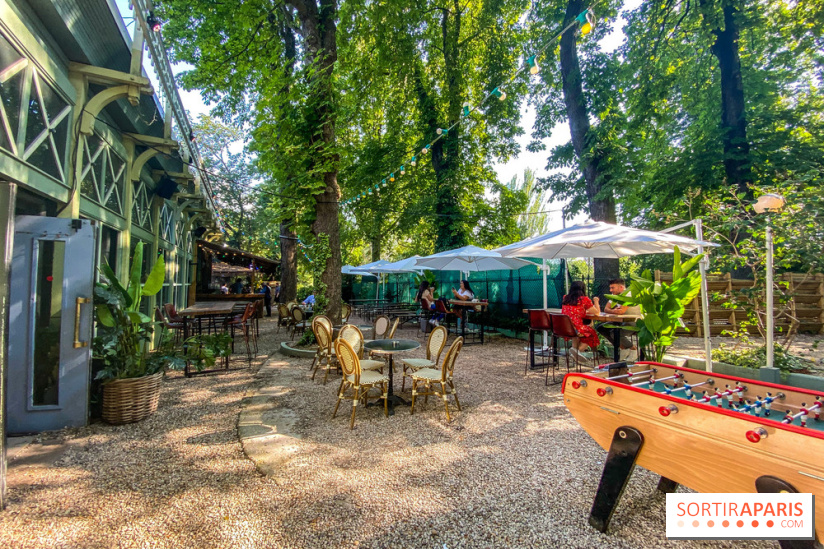 Le Jardin Bohème au Chalet du Lac, la terrasse estivale