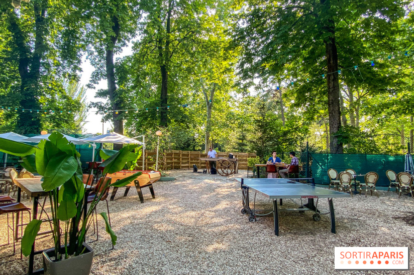 Le Jardin Bohème au Chalet du Lac, la terrasse estivale