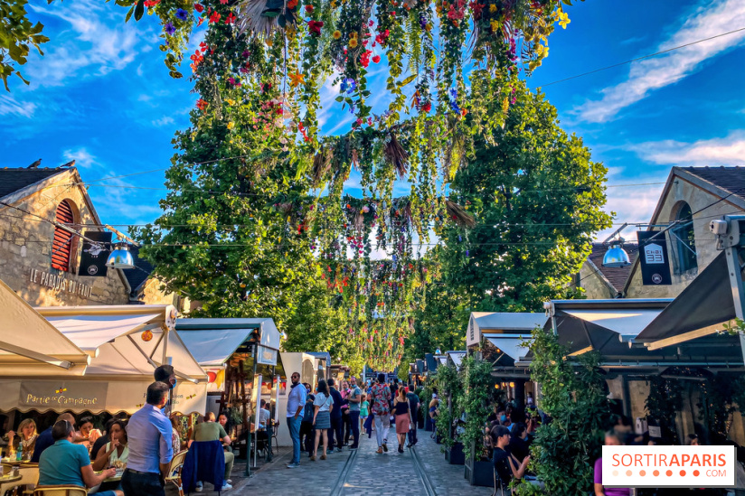 Le ciel de fleurs à Bercy Village