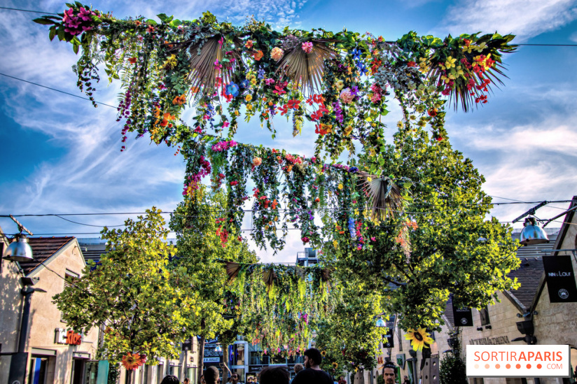 Le ciel de fleurs à Bercy Village
