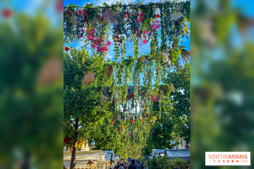 Le ciel de fleurs à Bercy Village