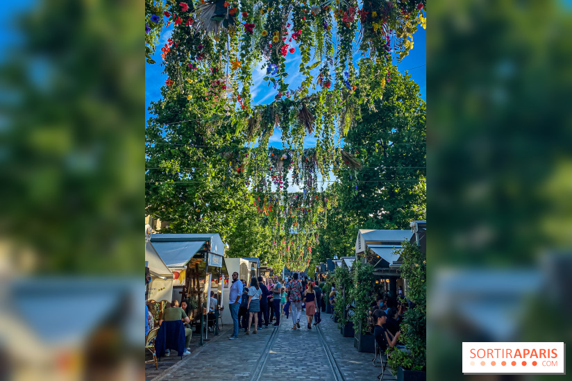 Le ciel de fleurs à Bercy Village