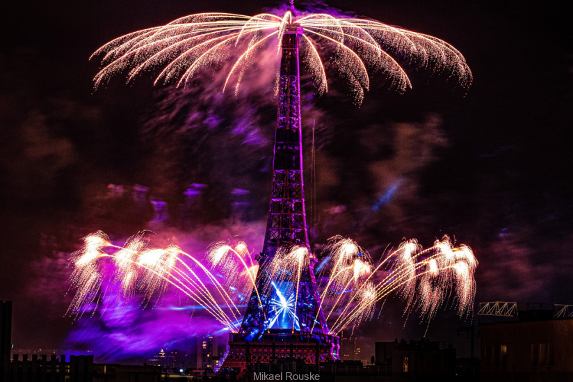 Photos du feu d'artifice du 14 juillet de Paris 2020