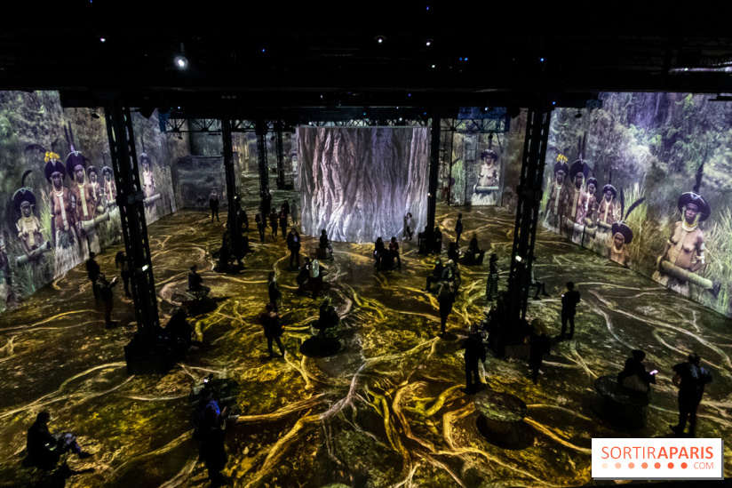 Photos : Exposition immersive Jimmy Nelson : The last sentinels à l’Atelier des Lumières 