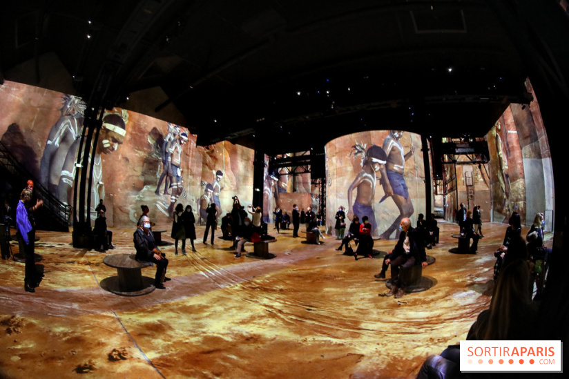 Photos : Exposition immersive Jimmy Nelson : The last sentinels à l’Atelier des Lumières 