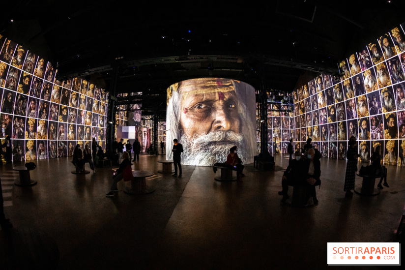 Photos : Exposition immersive Jimmy Nelson : The last sentinels à l’Atelier des Lumières 