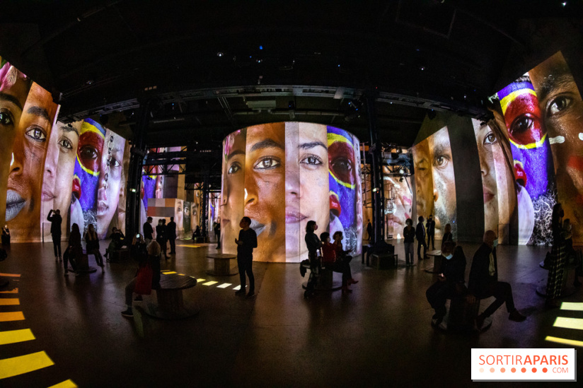 Photos : Exposition immersive Jimmy Nelson : The last sentinels à l’Atelier des Lumières 