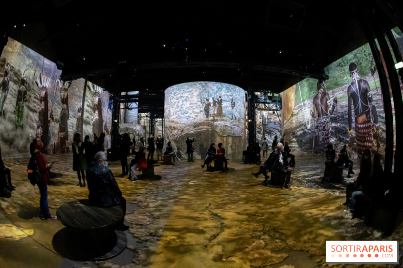 Photos : Exposition immersive Jimmy Nelson : The last sentinels à l’Atelier des Lumières 