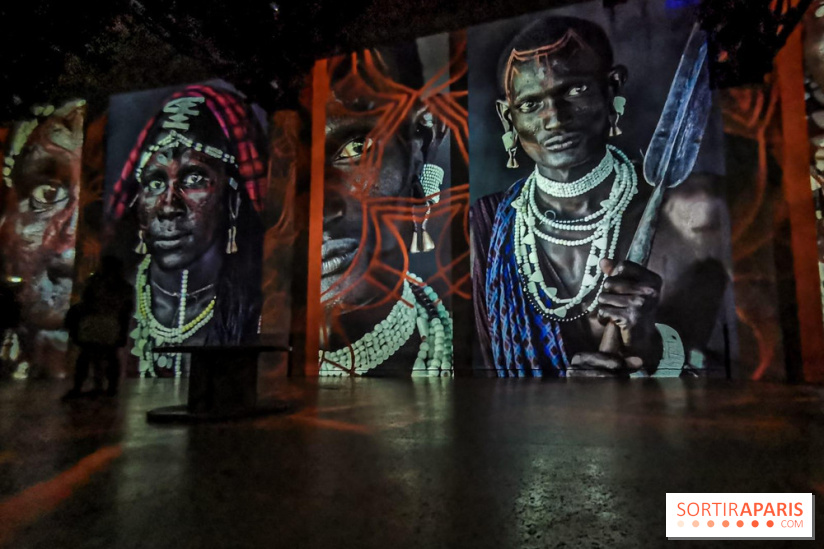 Photos : Exposition immersive Jimmy Nelson : The last sentinels à l’Atelier des Lumières 