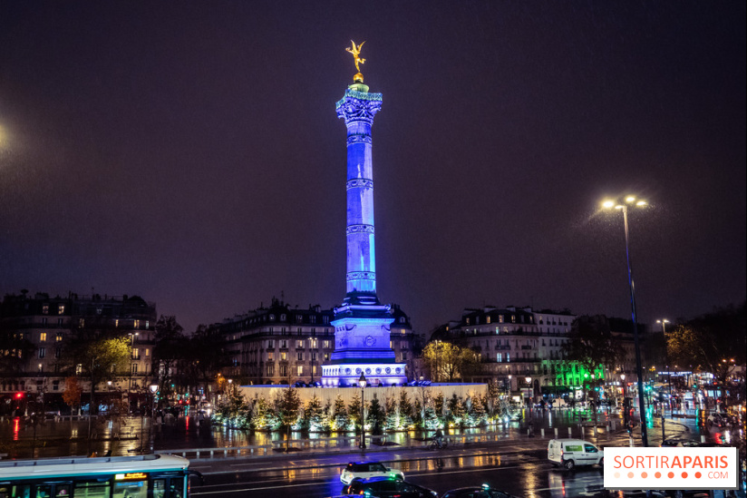 Photos illuminations de Noël de la Bastille