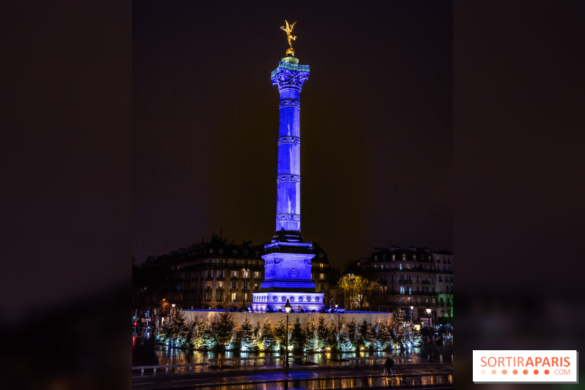 Photos illuminations de Noël de la Bastille