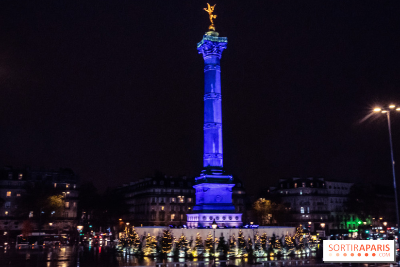 Photos illuminations de Noël de la Bastille