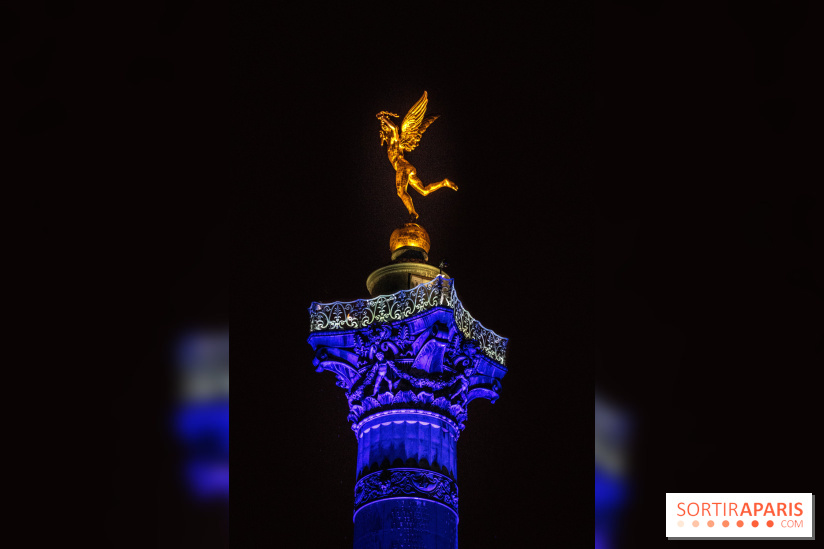 Photos illuminations de Noël de la Bastille