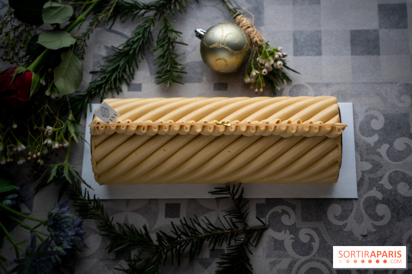 Bûche de Noël signature de Sébastien Serveau, Pâtisserie Fine Versailles