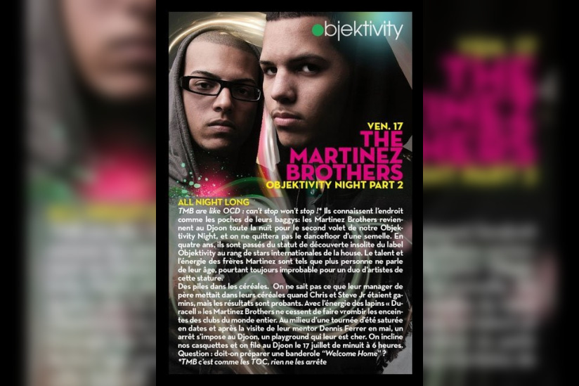 Objektivity, Martinez Brothers, paris, soirée, concerts, djoon