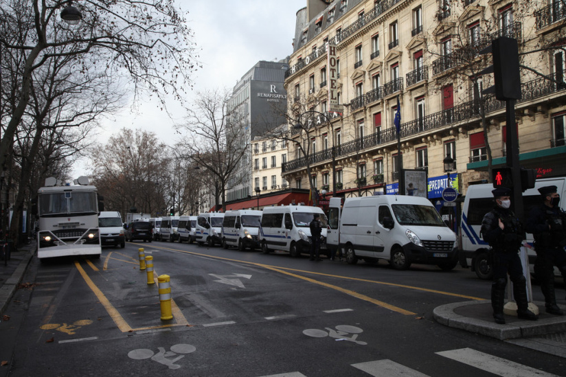 Manifestation pour les libertés à République 