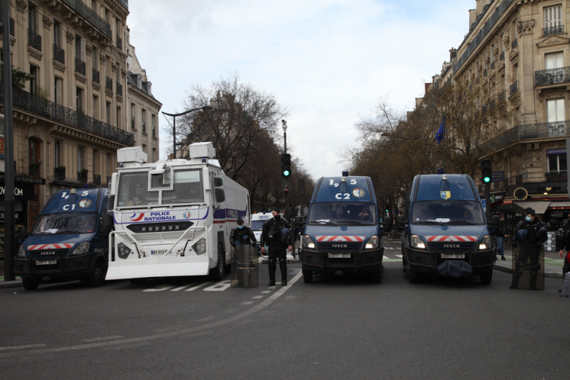Manifestation pour les libertés à République 