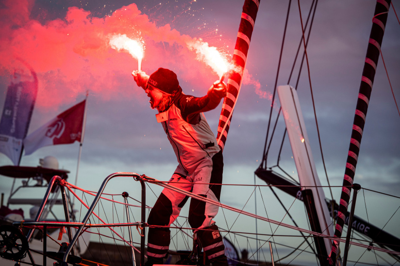 Clarisse Crémer, navigatrice de Banque Populaire X, les photos