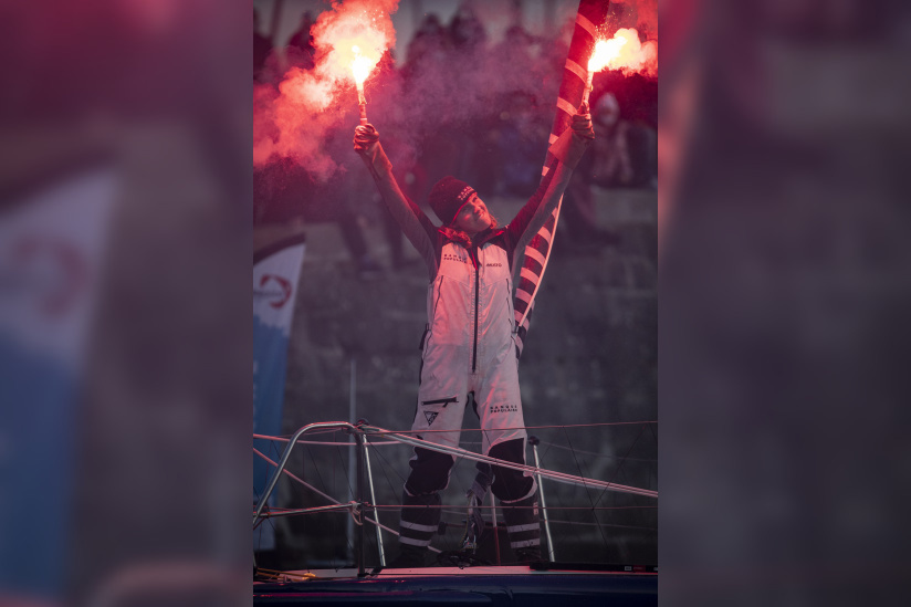 Clarisse Crémer, navigatrice de Banque Populaire X, les photos