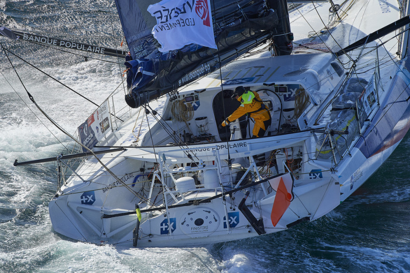 Clarisse Crémer, navigatrice de Banque Populaire X, les photos