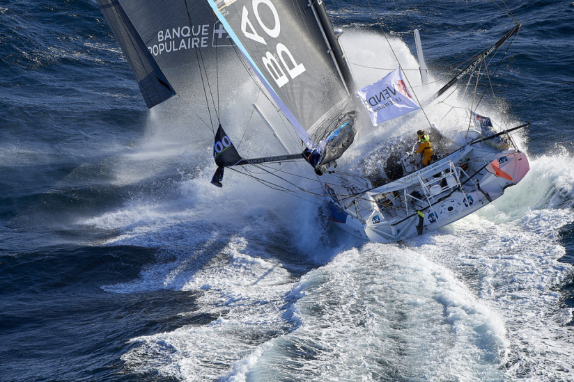 Clarisse Crémer, navigatrice de Banque Populaire, les photos