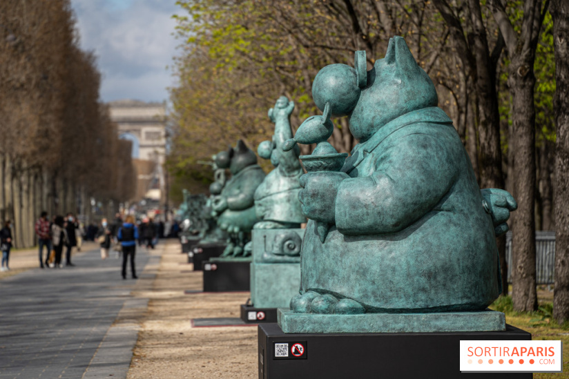 Exposition Geluck sur les Champs-Elysées 
