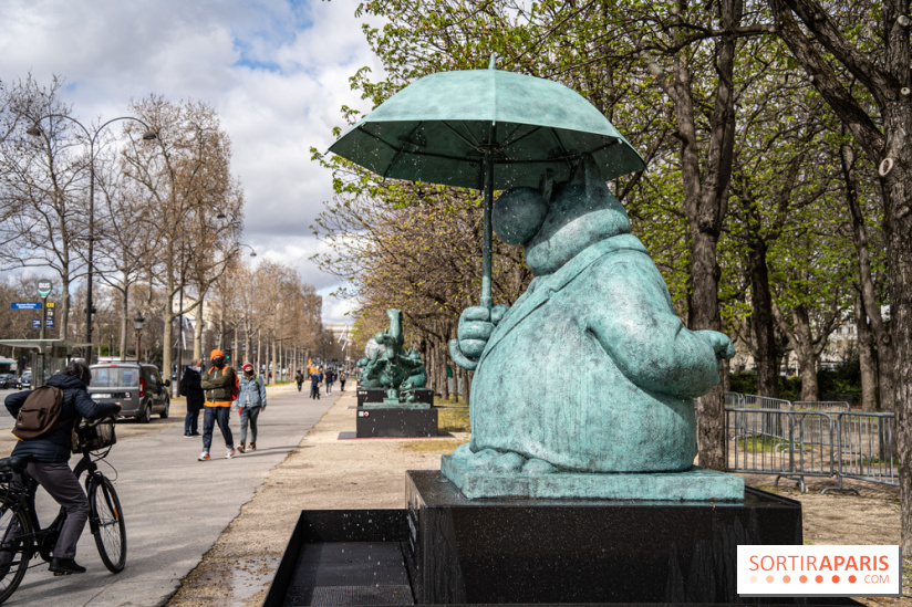 Exposition Geluck sur les Champs-Elysées 