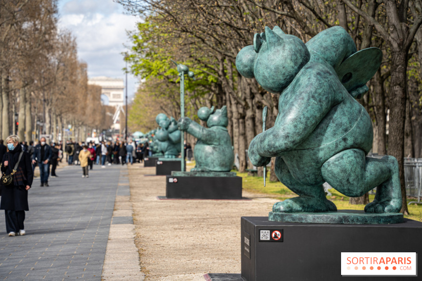 Exposition Geluck sur les Champs-Elysées 