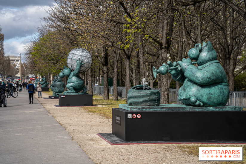 Exposition Geluck sur les Champs-Elysées 