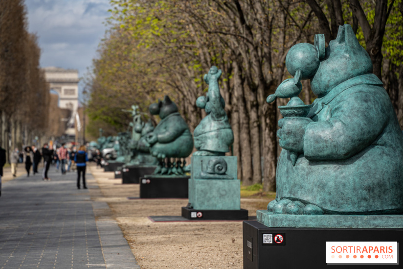 Exposition Geluck sur les Champs-Elysées 