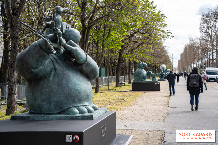Exposition Geluck sur les Champs-Elysées 