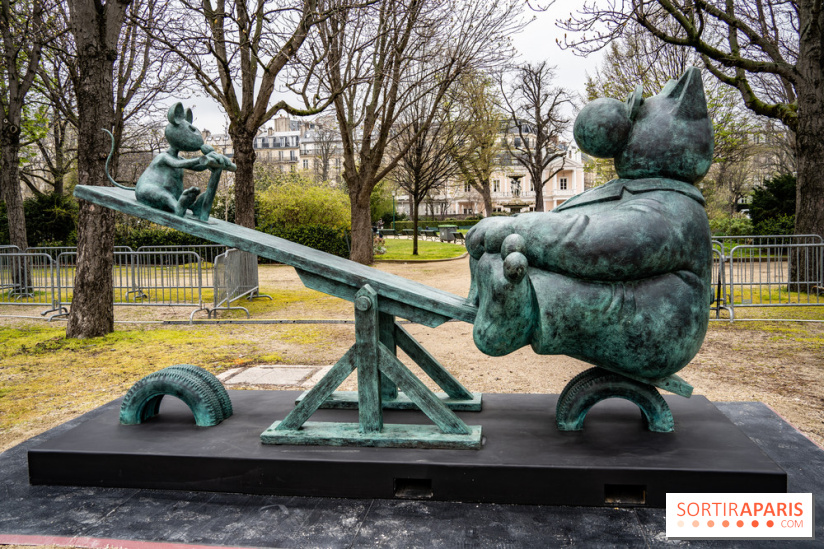 Exposition Geluck sur les Champs-Elysées 