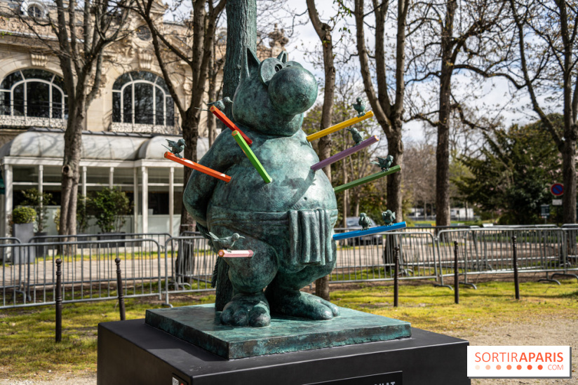 Exposition Geluck sur les Champs-Elysées 
