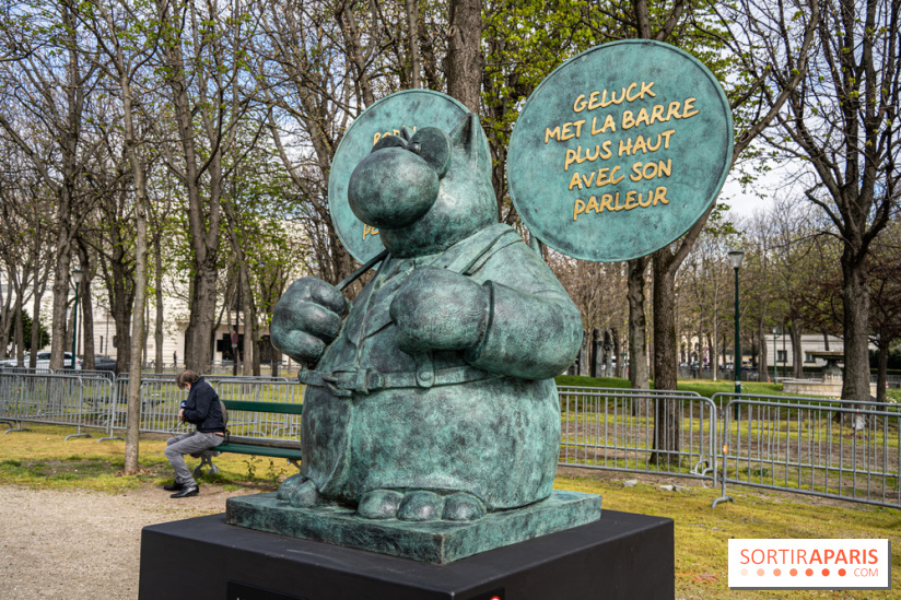 Exposition Geluck sur les Champs-Elysées 