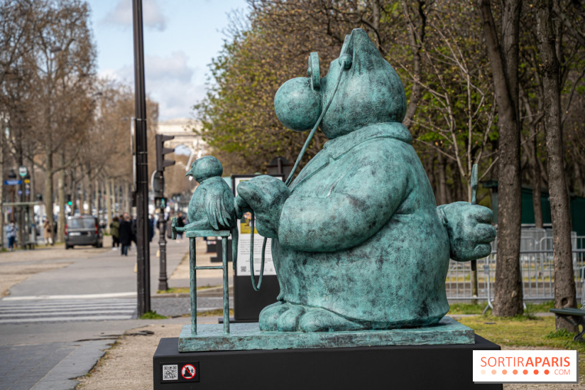 Exposition Geluck sur les Champs-Elysées 