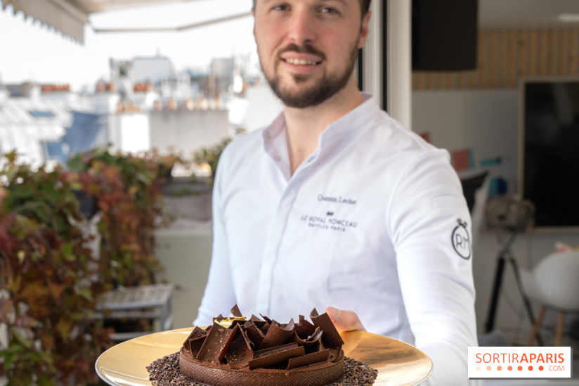 La Tarte Chocolat de Pâques et d'avril de Quentin Lechat au Royal Monceau