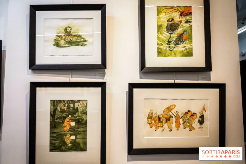 Shizen, l'expo gratuite de Benjamin Lacombe à la galerie Daniel Maghen - nos photos