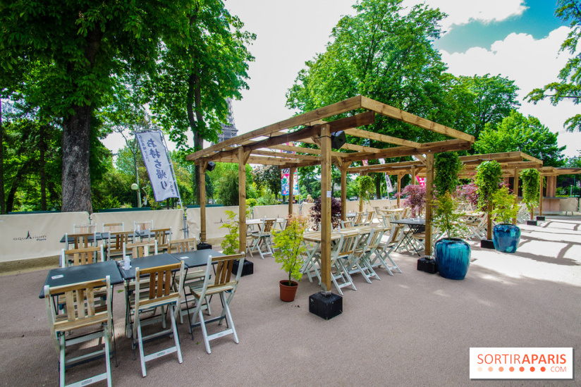 Hanami Paris, Ła terrasse éphémère du Trocadéro
