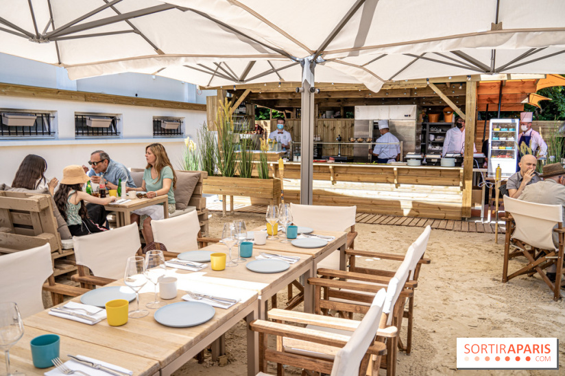 La plage et le brunch EffetMer de la Maison Louveciennes 